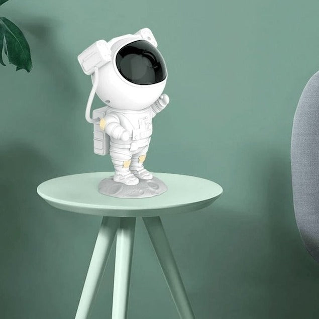 Galaxy Projector Astronaut Helmet 6-Color Rotating Remote & Timer