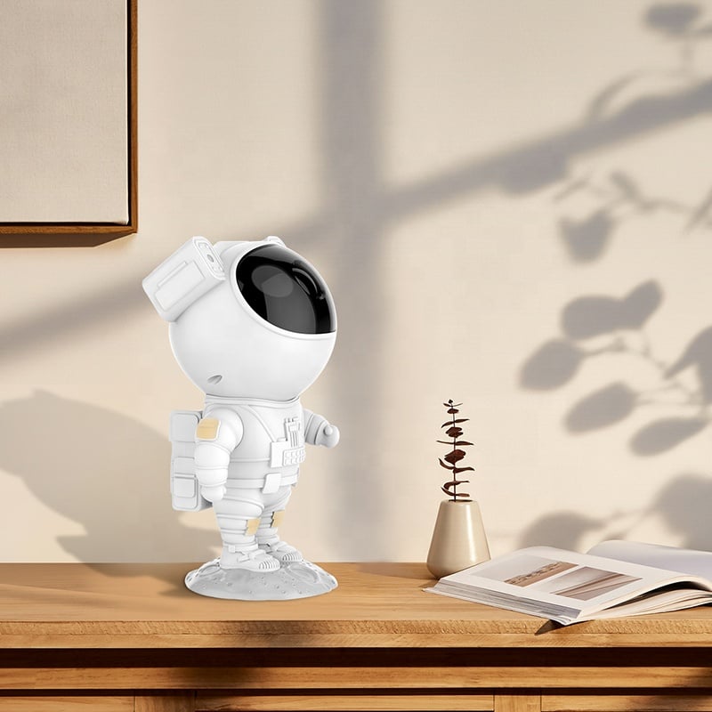 Galaxy Projector Astronaut Helmet 6-Color Rotating Remote & Timer