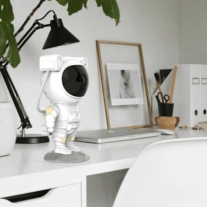 Galaxy Projector Astronaut Helmet 6-Color Rotating Remote & Timer
