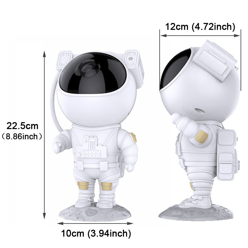 Galaxy Projector Astronaut Helmet 6-Color Rotating Remote & Timer