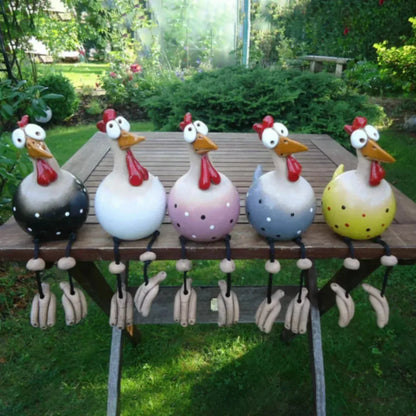 Garden Figurine Weather-Resistant Polka Dot 11.8 Inch