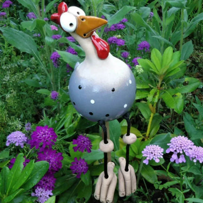 Garden Figurine Weather-Resistant Polka Dot 11.8 Inch