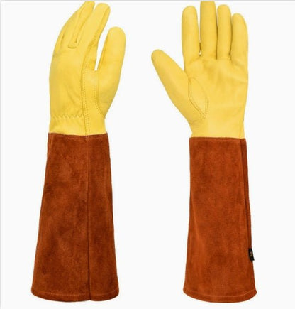 Garden Gloves Double-Stitched & Elastic Wristband