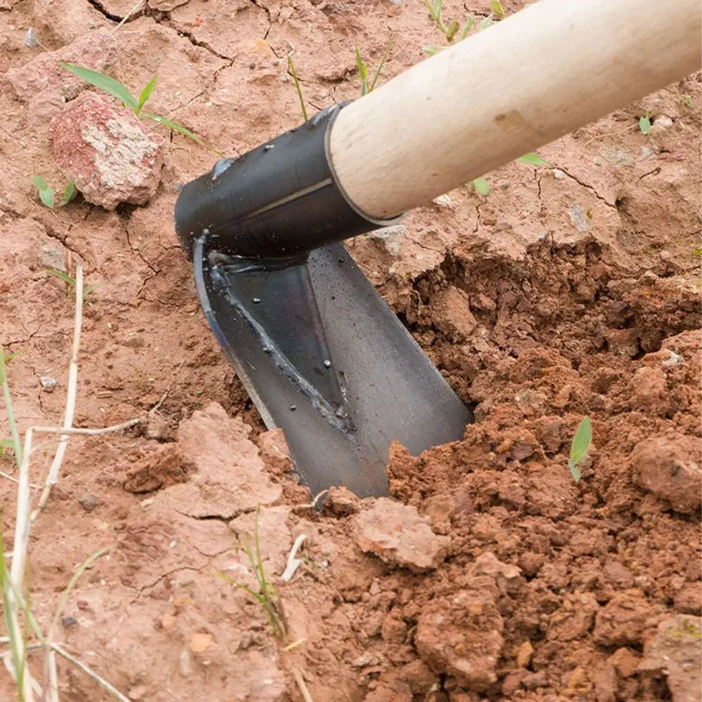 Garden Hoe Manganese Steel Ergonomic Compact Design