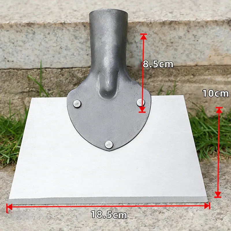 Garden Hoe & Scraper Wide Manganese Steel Blade Wooden Handle