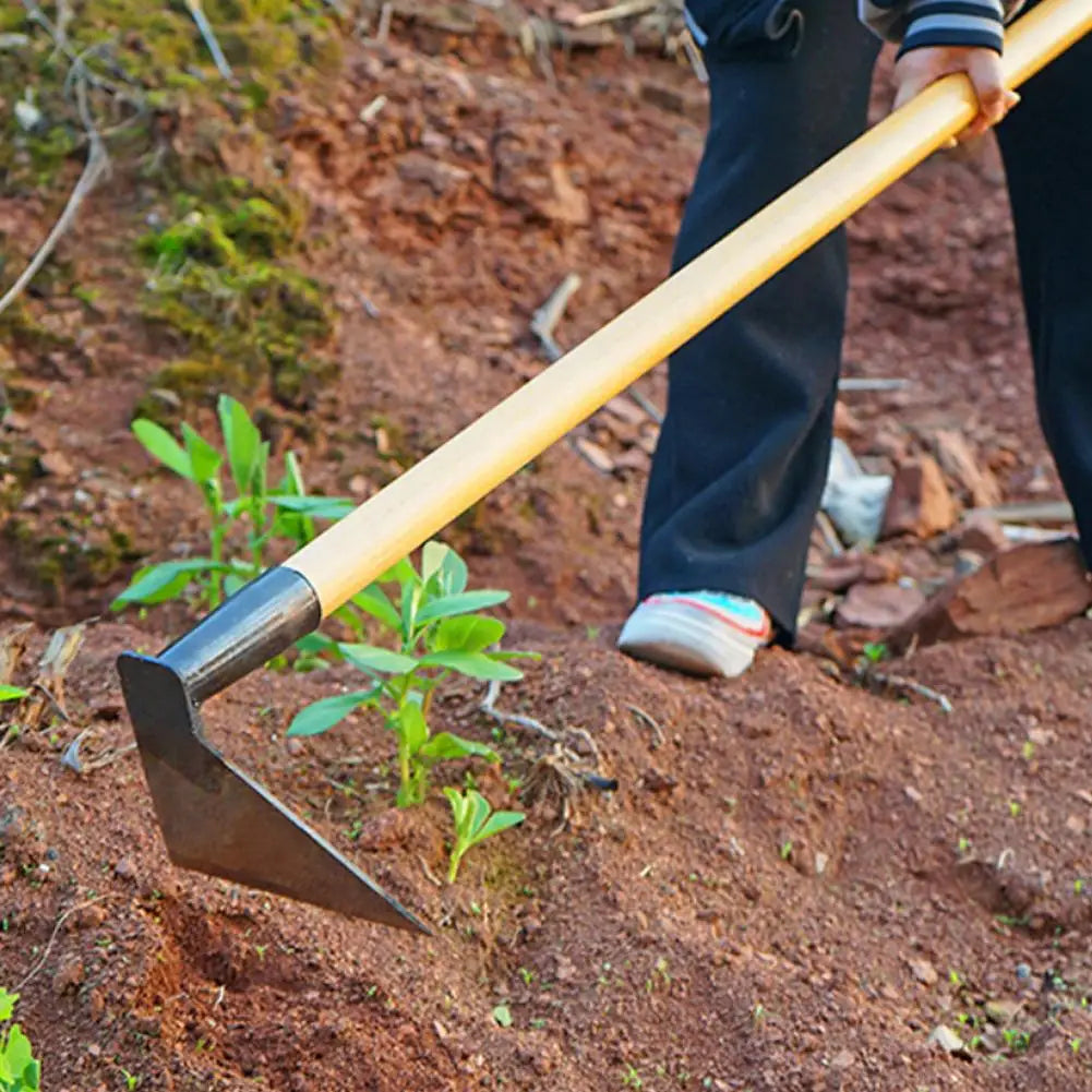 Garden Hoe Sharp Steel Blade Adjustable Head