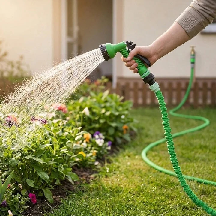 Garden Hose Expandable 3x 7-Function Nozzle