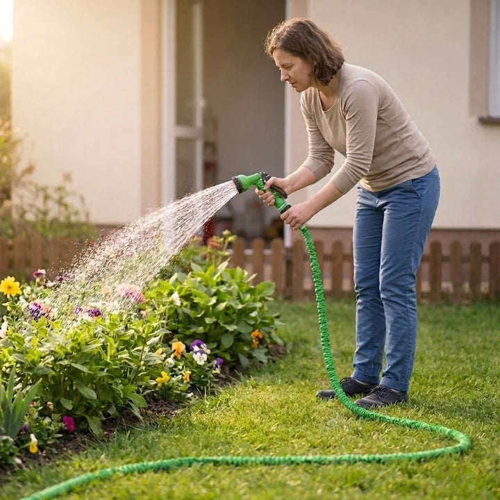 Garden Hose Expandable 3x 7-Function Nozzle