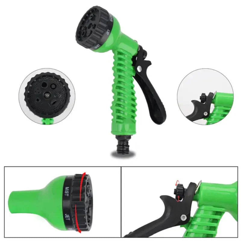Garden Hose Expandable 3x 7-Function Nozzle