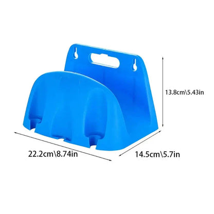 Garden Hose Holder Wall-Mounted Integrated Handle Kink-Preventing