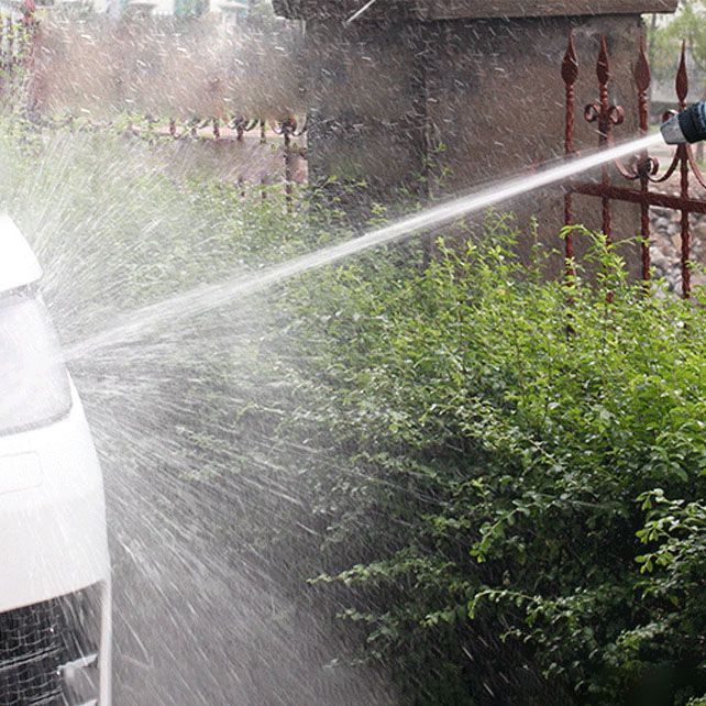 Garden Hose Nozzle High-Pressure Adjustable Quick-Connect