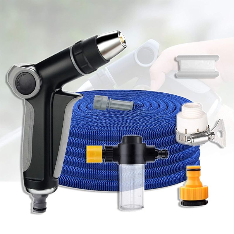 Garden Hose Nozzle High-Pressure Adjustable Quick-Connect