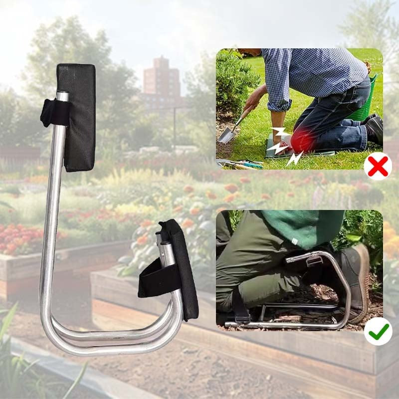 Garden Kneeler Adjustable Height EVA Foam & Steel Frame