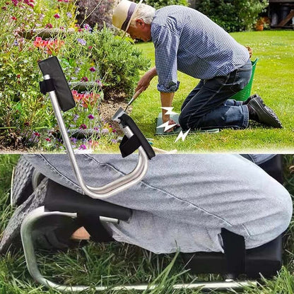 Garden Kneeler Adjustable Height EVA Foam & Steel Frame