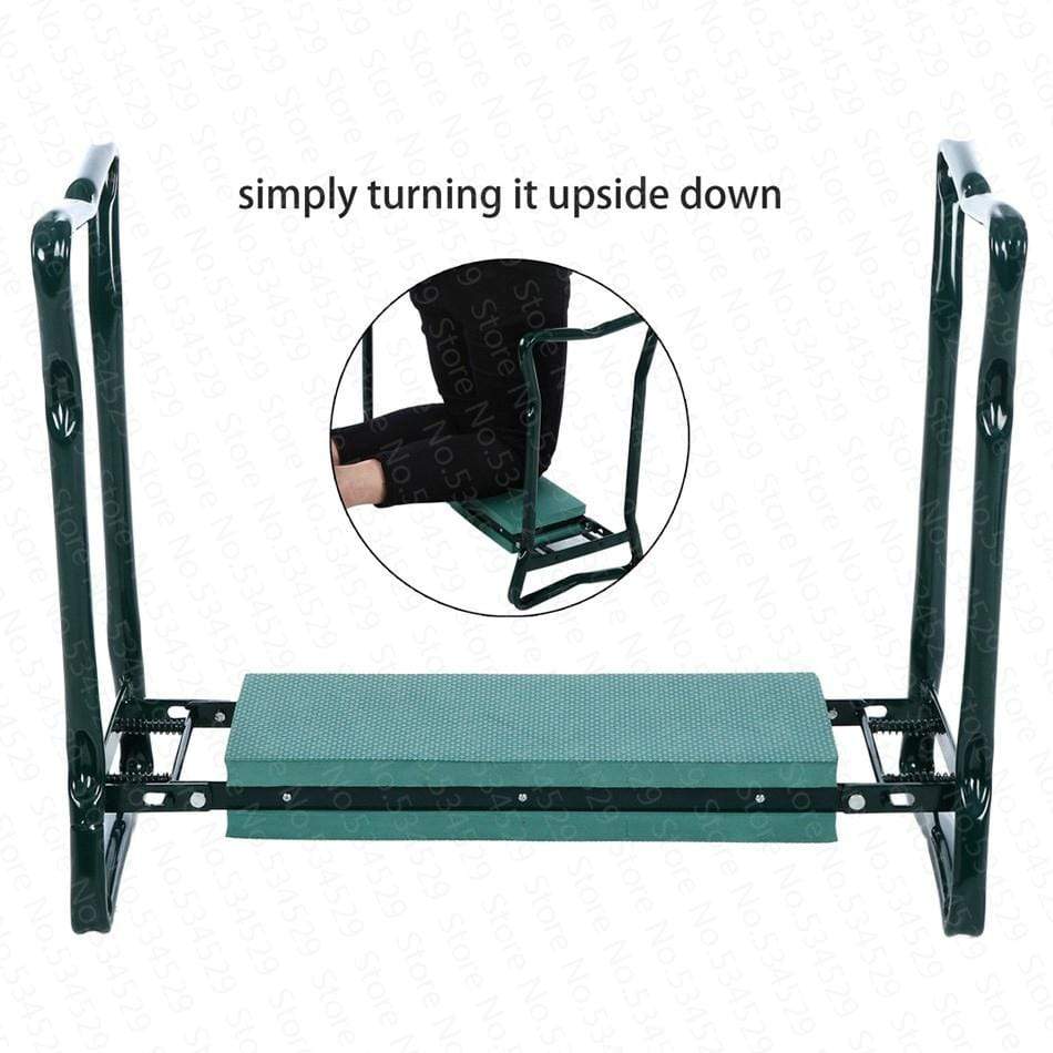 Garden Kneeler Foldable Ergonomic Handles Waterproof Cushion