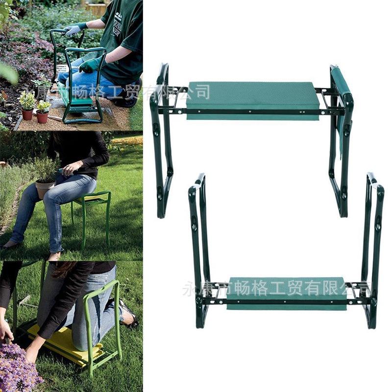 Garden Kneeler Foldable Ergonomic Handles Waterproof Cushion