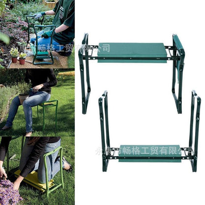 Garden Kneeler Foldable Ergonomic Handles Waterproof Cushion