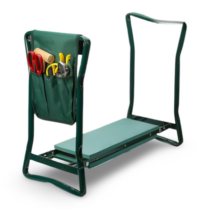 Garden Kneeler Foldable Two-In-One Seat Steel Frame