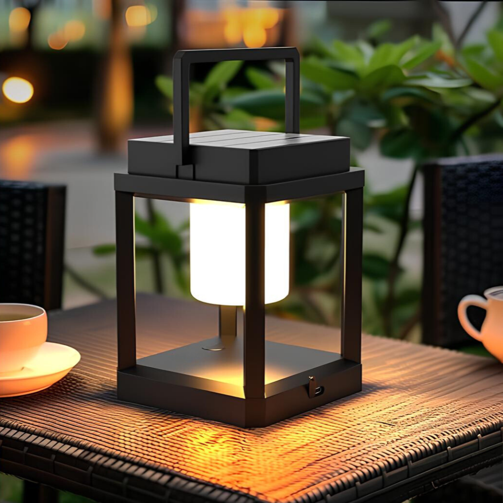 Garden Lantern Solar & USB Weatherproof Up to 10 Hours