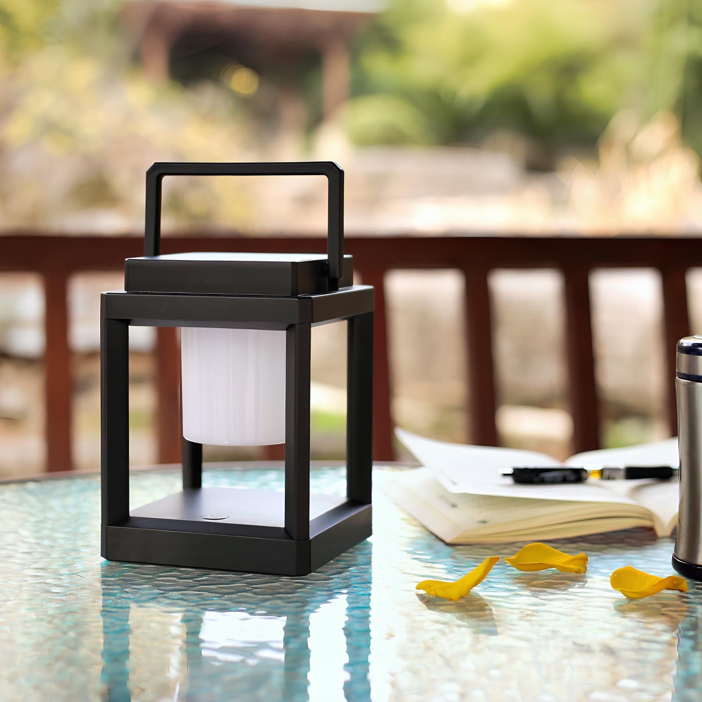 Garden Lantern Solar & USB Weatherproof Up to 10 Hours