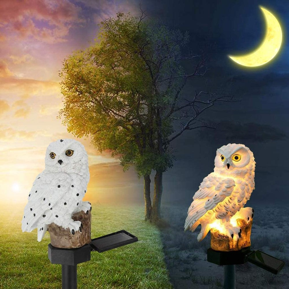 Garden Solar Light Owl Design Warm White LED