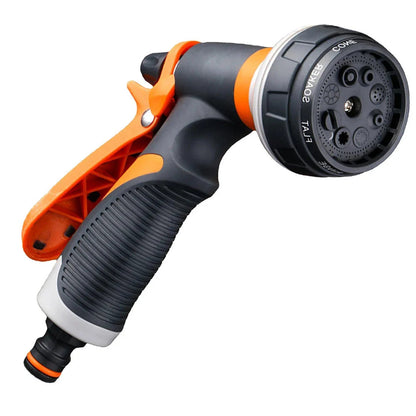 Garden Spray Gun 8-Mode Nozzle Locking Trigger & Non-Slip Handle