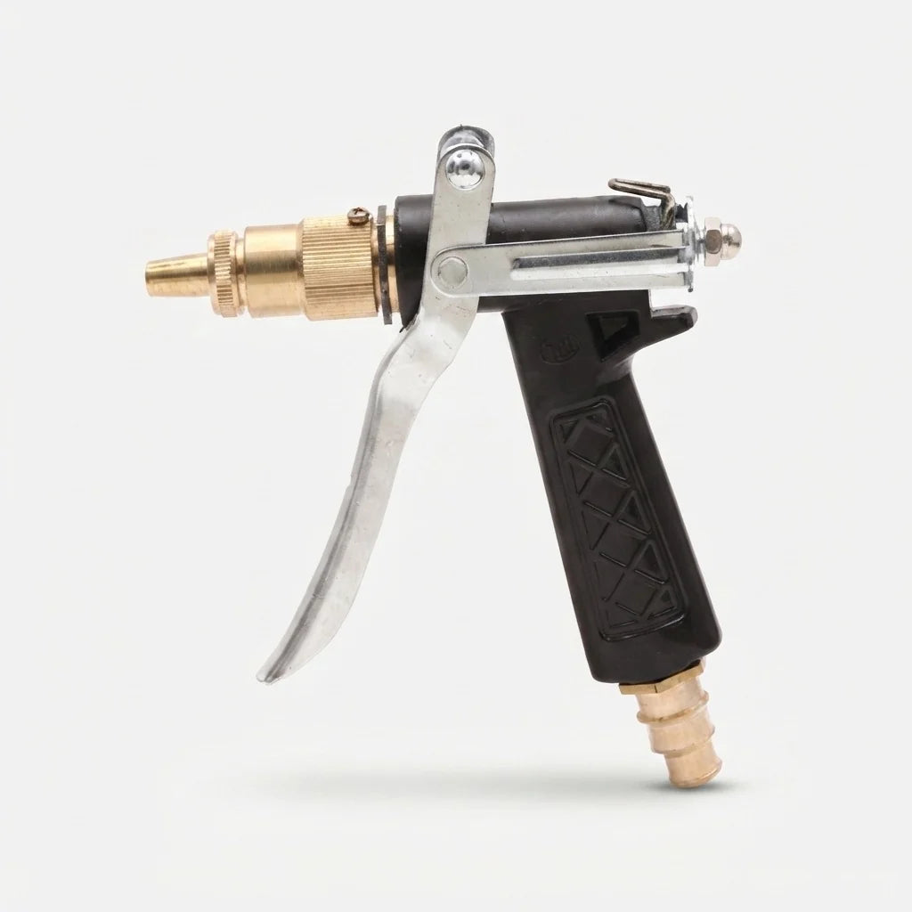 Garden Spray Gun Adjustable Copper-Coated Brass Nozzle