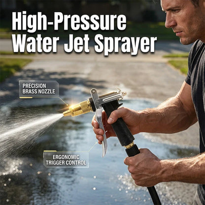 Garden Spray Gun Adjustable Copper-Coated Brass Nozzle