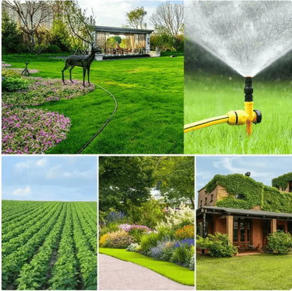 Garden Sprinkler Set Of 4 Adjustable 360° Rotation