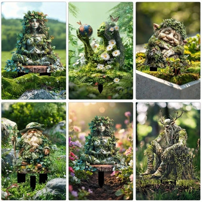 Garden Stake Weather-Resistant Acrylic Fairy Motifs
