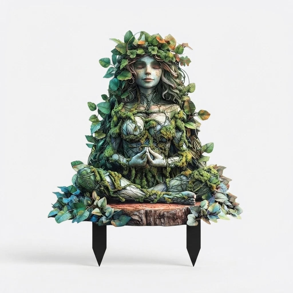 Garden Stake Weather-Resistant Acrylic Fairy Motifs