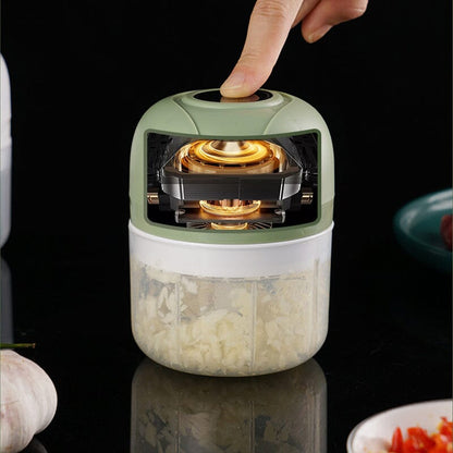 Garlic Chopper USB Rechargeable Stainless Steel Blades