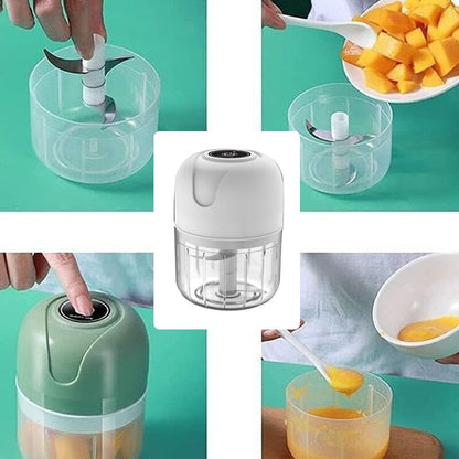 Garlic Chopper USB Rechargeable Stainless Steel Blades