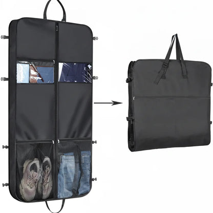 Garment Bag Foldable Oxford Fabric Multiple Pockets