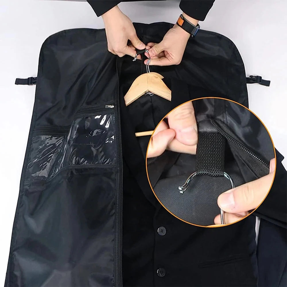 Garment Bag Foldable Oxford Fabric Multiple Pockets