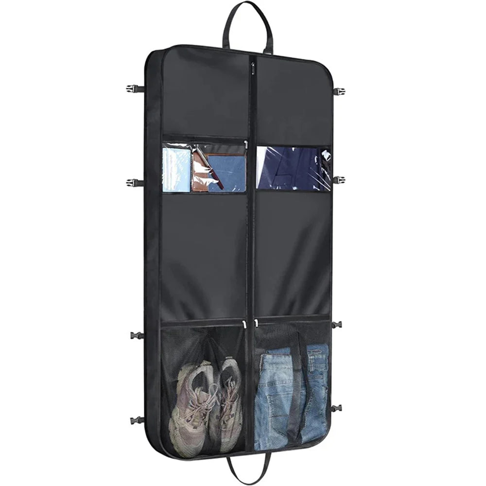 Garment Bag Foldable Oxford Fabric Multiple Pockets