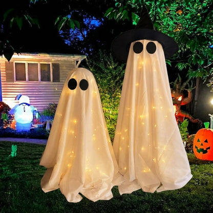 Ghost Decoration Witch Hat LED & Battery Operated