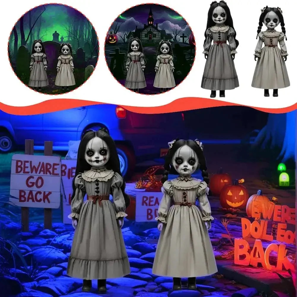 Ghost Doll Set Realistic Victorian Weatherproof Two Piece