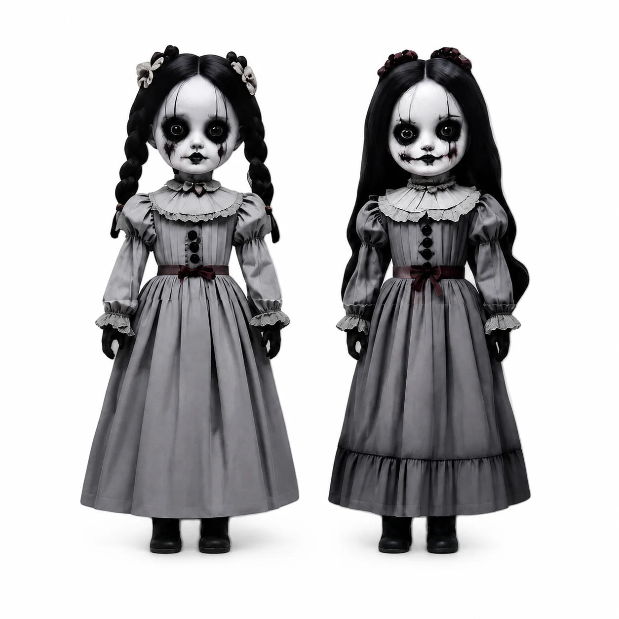 Ghost Doll Set Realistic Victorian Weatherproof Two Piece