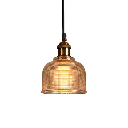 Glass Pendant Light Colored Glass Shade Adjustable Cable
