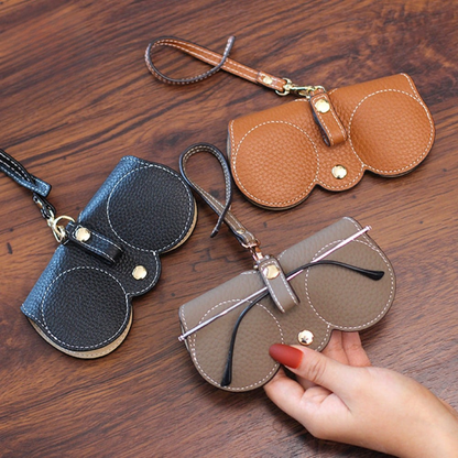 Glasses Case PU Leather Padded Magnetic Closure