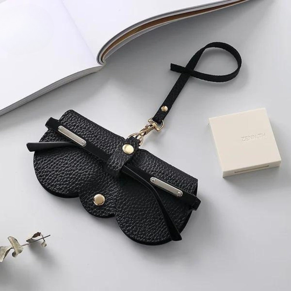 Glasses Case PU Leather Padded Magnetic Closure