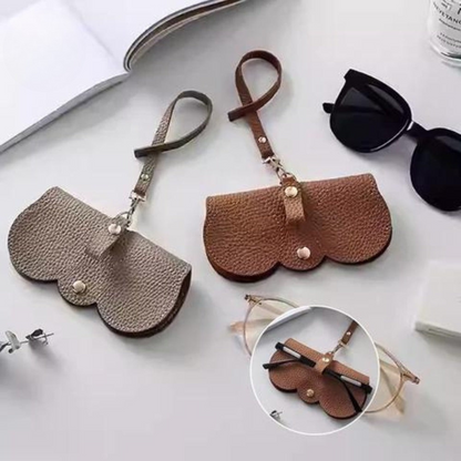 Glasses Case PU Leather Padded Magnetic Closure