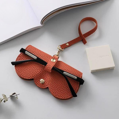 Glasses Case PU Leather Padded Magnetic Closure