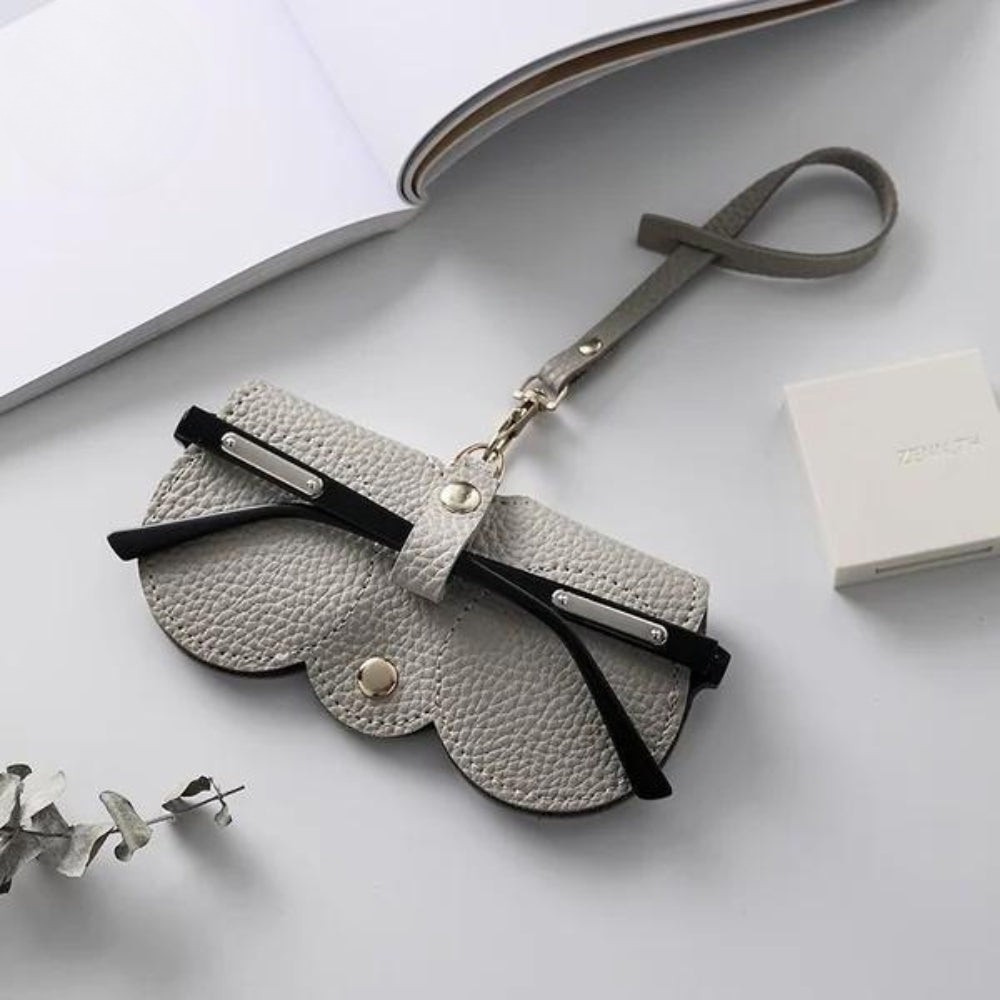Glasses Case PU Leather Padded Magnetic Closure