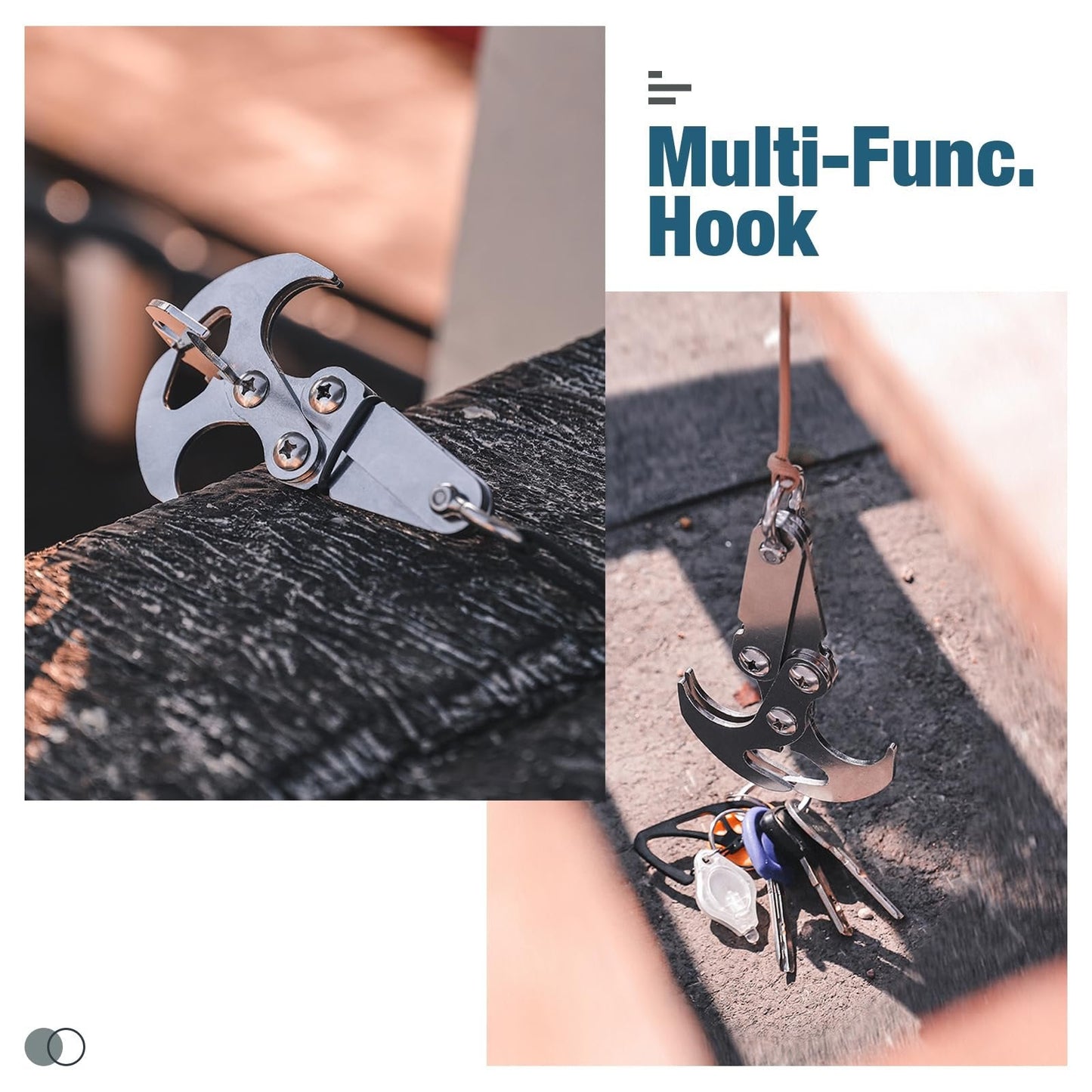 Grab Hook 2-in-1 Stainless Steel Holds 198 Lbs