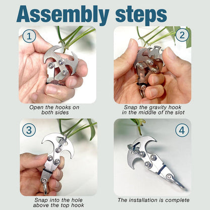 Grab Hook 2-in-1 Stainless Steel Holds 198 Lbs
