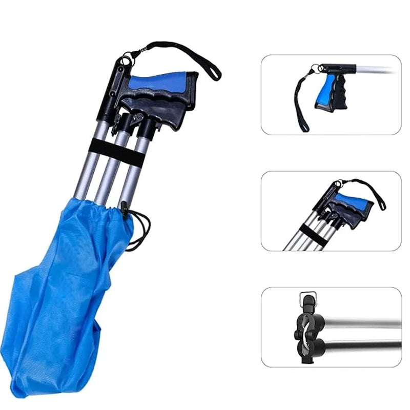 Grabber Tool Foldable 360° Rotating Head Magnetic Tip