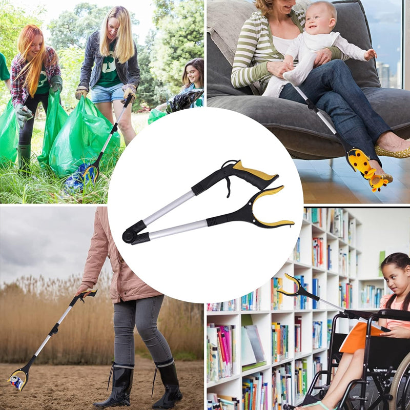 Grabber Tool Foldable 360° Rotating Head Magnetic Tip