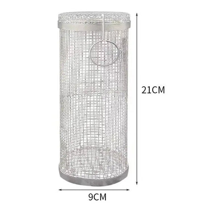 Grill Basket Perforated Stainless Steel Rust-Resistant Set of 2